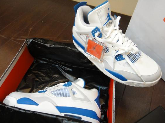 off white military blue jordan 4